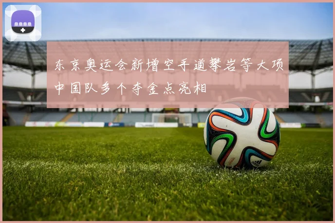东京奥运会新增空手道攀岩等大项中国队多个夺金点亮相